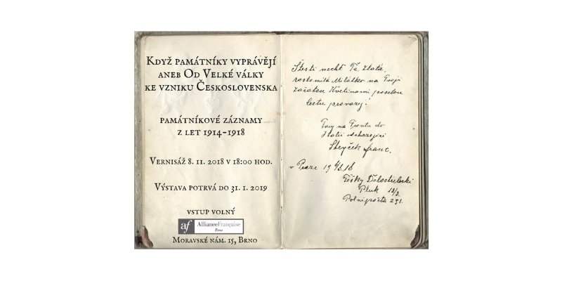 Exposition de textes des livres d'amitié des années 1914-1918