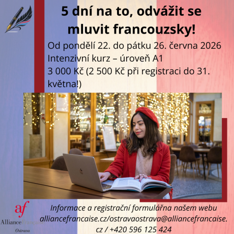 Intenzivní kurzy: 5 dní, abyste se nebáli mluvit francouzsky!