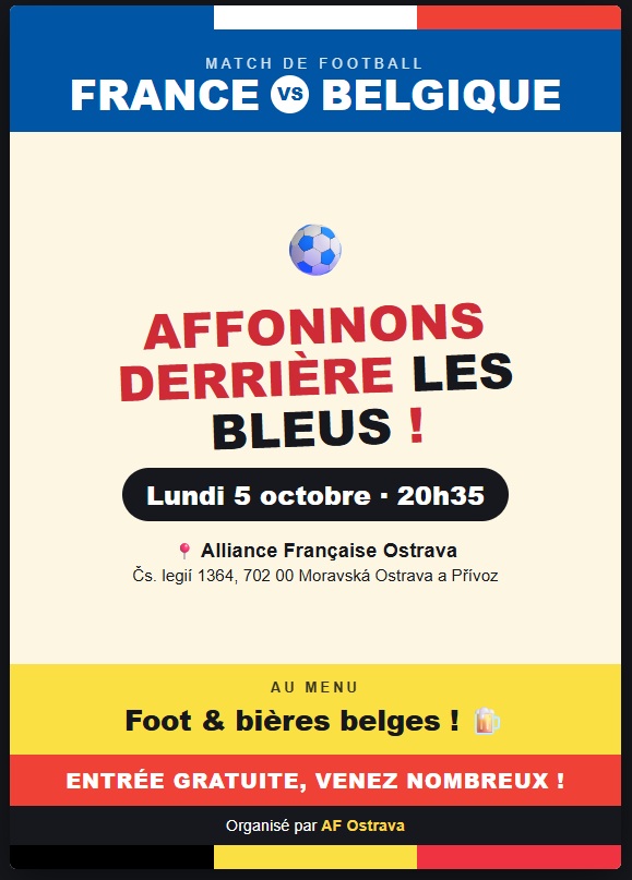 Match de football France – Belgique