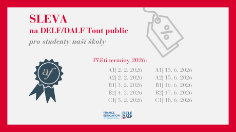 Sleva na DELF/DALF Tout public